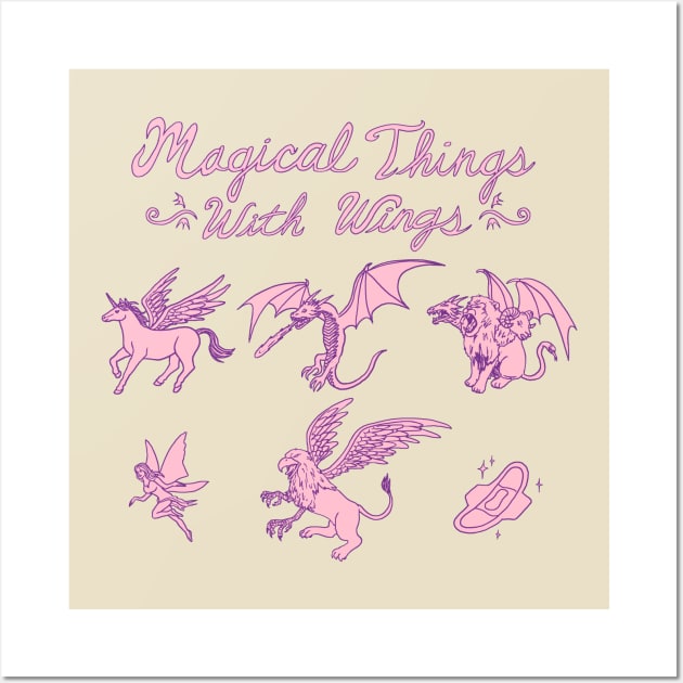 Magical Things With Wings Wall Art by Hillary White Rabbit